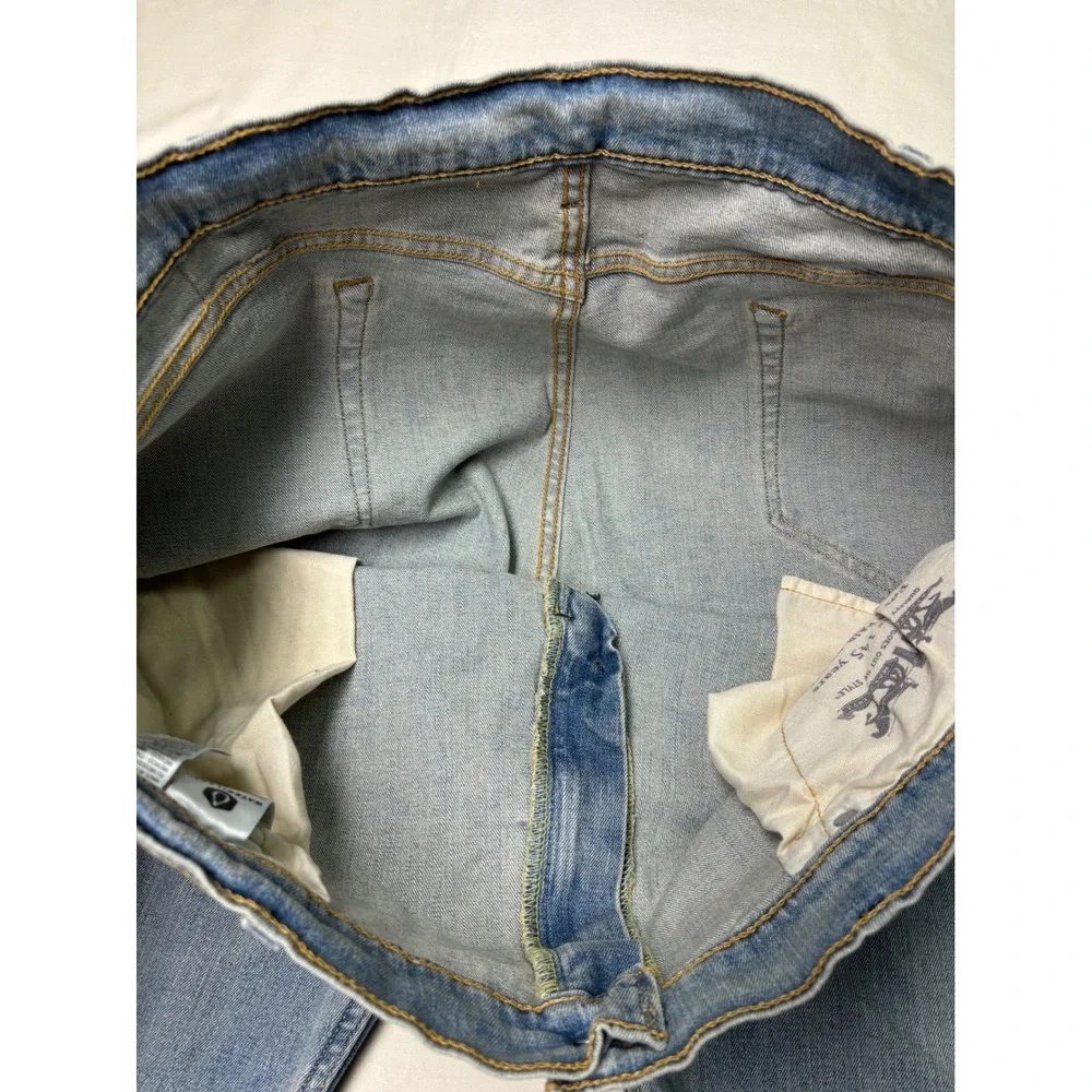 Levi Strauss 505 Jeans Mens W42 L32 Light Wash‎ Straight Leg Denim Pants